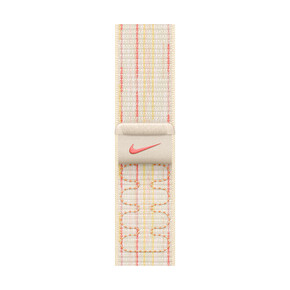 Sie sehen das Produkt Apple Watch 40mm Nike Sport Loop, polarstern/pink, Produktbild: 01 Apple Watch 40mm Nike Sport Loop, polarstern/pink