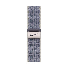 Sie sehen das Produkt Apple Watch 40mm Nike Sport Loop, grau/blau, Produktbild: 01 Apple Watch 40mm Nike Sport Loop, grau/blau