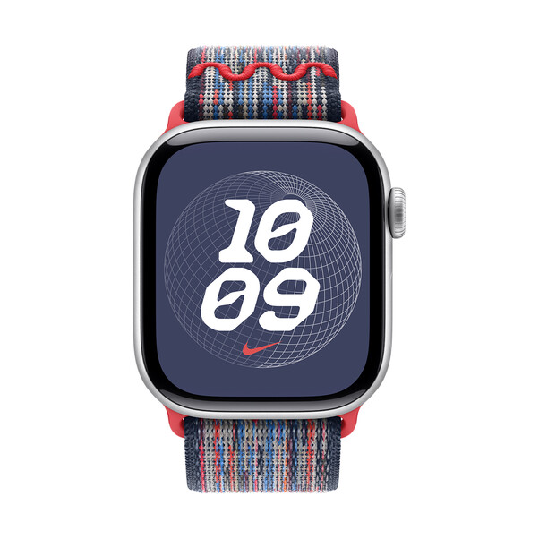 Apple Watch 40mm Nike Sport Loop, blau/rot>