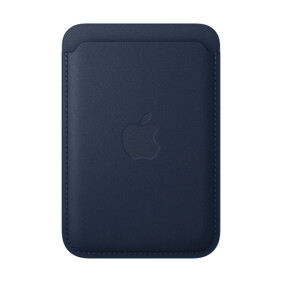 iPhone Feingewebe Wallet mit MagSafe – Tiefblau