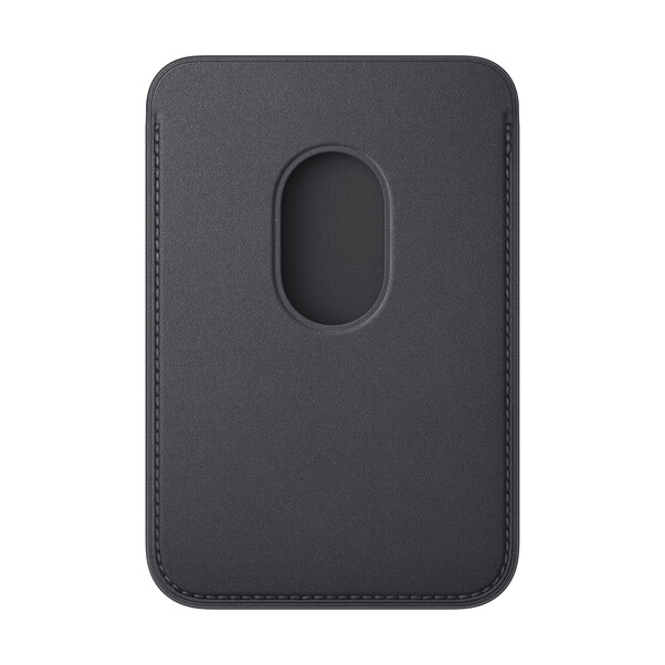 Sie sehen das Produktbild 02 von iPhone Feingewebe Wallet mit MagSafe – Schwarz iPhone Feingewebe Wallet mit MagSafe – Schwarz