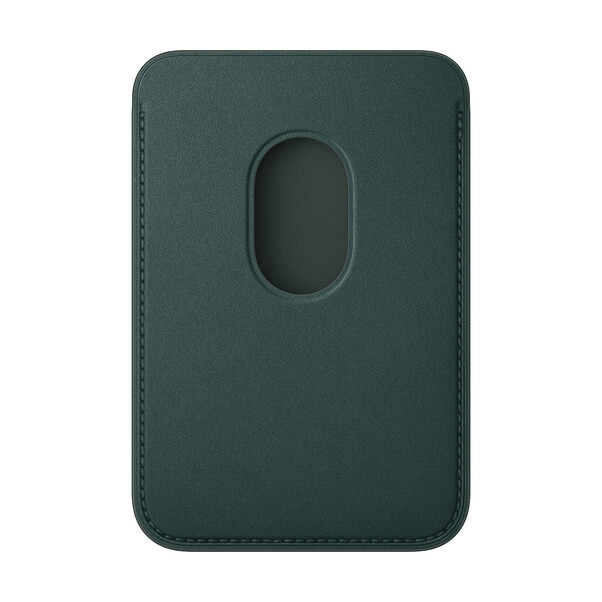 Sie sehen das Produktbild 02 von iPhone Feingewebe Wallet mit MagSafe – Dunkelgrün iPhone Feingewebe Wallet mit MagSafe – Dunkelgrün
