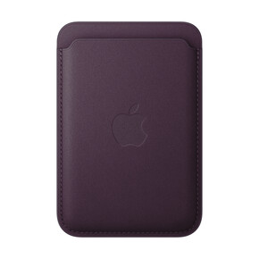 Apple iPhone Feingewebe Wallet mit MagSafe, brombeere&amp;gt;