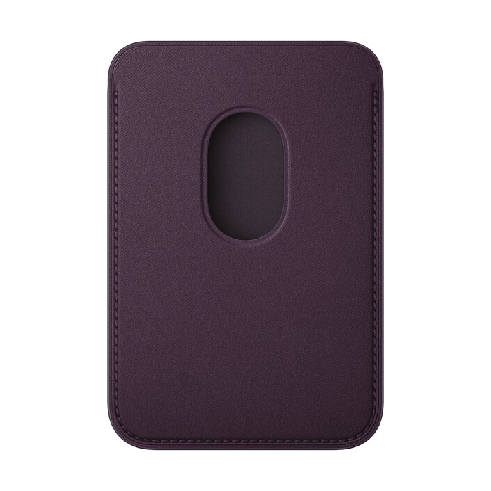 Apple iPhone Feingewebe Wallet mit MagSafe, brombeere>