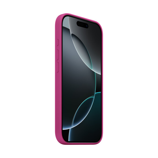 Sie sehen das Produktbild 03 von Apple iPhone 16 Pro Silikon Case mit MagSafe, fuchsia Apple iPhone 16 Pro Silikon Case mit MagSafe, fuchsia