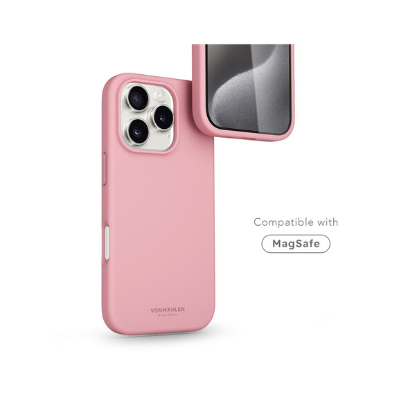 Sie sehen das Produktbild 04 von Vonmählen Silikon-Case für iPhone 16 Pro, rosa Vonmählen Silikon-Case für iPhone 16 Pro, rosa