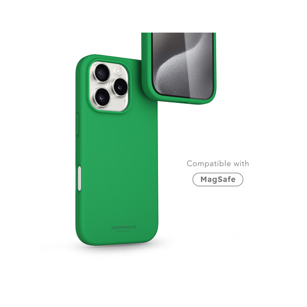 Sie sehen das Produktbild 04 von Vonmählen Silikon-Case für iPhone 16 Pro, grün Vonmählen Silikon-Case für iPhone 16 Pro, grün
