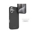 Sie sehen das Produktbild 03 von Vonmählen Kunstleder-Case für iPhone 16 Plus, schwarz Vonmählen Kunstleder-Case für iPhone 16 Plus, schwarz
