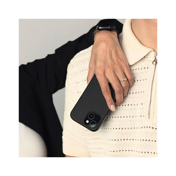 Sie sehen das Produktbild 05 von Vonmählen Kunstleder-Case für iPhone 16 Plus, schwarz Vonmählen Kunstleder-Case für iPhone 16 Plus, schwarz