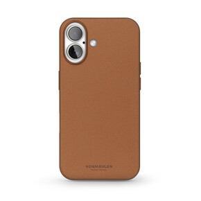 Vonmählen Kunstleder-Case für iPhone 16, braun