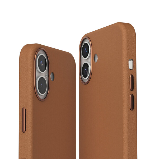 Sie sehen das Produktbild 02 von Vonmählen Kunstleder-Case für iPhone 16, braun Vonmählen Kunstleder-Case für iPhone 16, braun