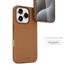 Vonmählen Kunstleder-Case für iPhone 16 Pro Max, braun
