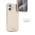 Sie sehen das Produktbild 03 von Vonmählen Kunstleder-Case für iPhone 16, beige Vonmählen Kunstleder-Case für iPhone 16, beige