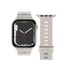 Sie sehen das Produktbild 06 von Vonmählen Wave-Armband 2 für Apple Watch (38 / 40 / 41 mm), beige Vonmählen Wave-Armband 2 für Apple Watch (38 / 40 / 41 mm), beige