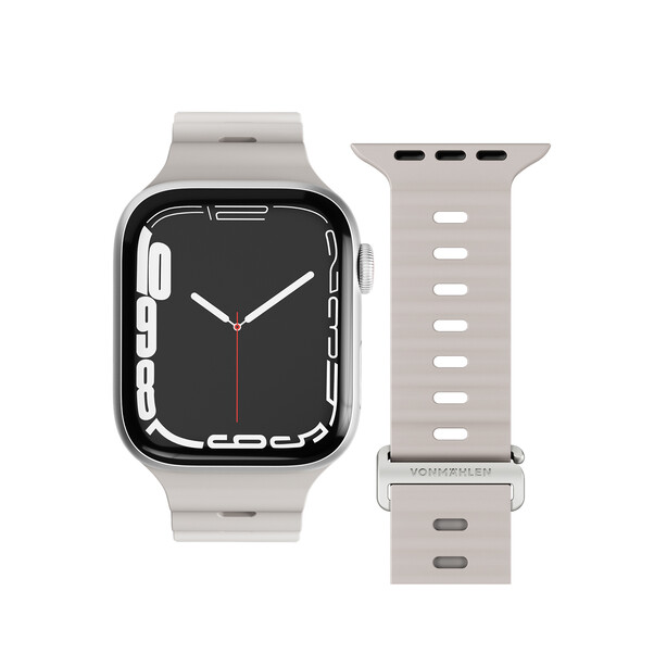 Sie sehen das Produktbild 06 von Vonmählen Wave-Armband 2 für Apple Watch 42/44/45/49 mm, beige Vonmählen Wave-Armband 2 für Apple Watch 42/44/45/49 mm, beige