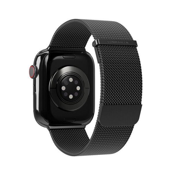 Sie sehen das Produktbild 03 von Vonmählen Milanese-Armband 2 für Apple Watch 42/44/45/49 mm, schwarz Vonmählen Milanese-Armband 2 für Apple Watch 42/44/45/49 mm, schwarz