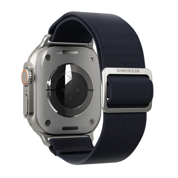 Sie sehen das Produktbild 03 von Vonmählen Classic Nylon-Armband für Apple Watch 38/40/41 mm, dunkelblau Vonmählen Classic Nylon-Armband für Apple Watch 38/40/41 mm, dunkelblau