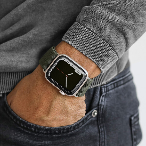 Sie sehen das Produktbild 04 von Vonmählen Classic Nylon-Armband für Apple Watch 38/40/41 mm, olivgrün Vonmählen Classic Nylon-Armband für Apple Watch 38/40/41 mm, olivgrün