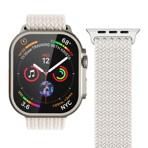 Sie sehen das Produkt Vonmählen Woven-Armband für Apple Watch 42/44/45/49 mm, beige, Produktbild: 01 Vonmählen Woven-Armband für Apple Watch 42/44/45/49 mm, beige