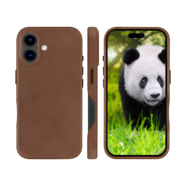 Sie sehen das Produktbild 05 von dbramante Lynge 2in1 Leder-Case mit MagSafe für iPhone 16, braun dbramante Lynge 2in1 Leder-Case mit MagSafe für iPhone 16, braun