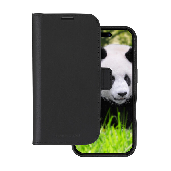 Sie sehen das Produktbild 01 von dbramante Lynge 2in1 Leder-Case mit MagSafe für iPhone 16, schwarz dbramante Lynge 2in1 Leder-Case mit MagSafe für iPhone 16, schwarz