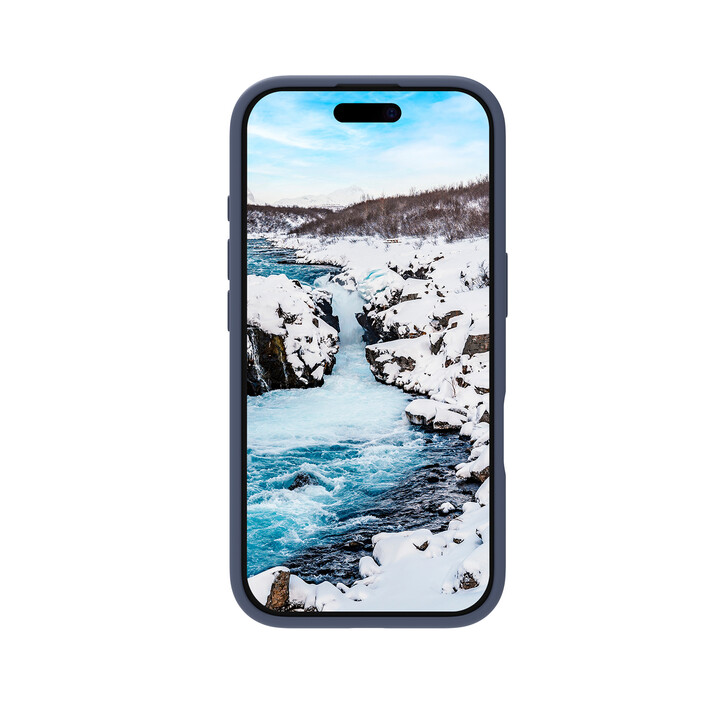 dbramante Monaco Silikoncase mit MagSafe für iPhone 16, blau >