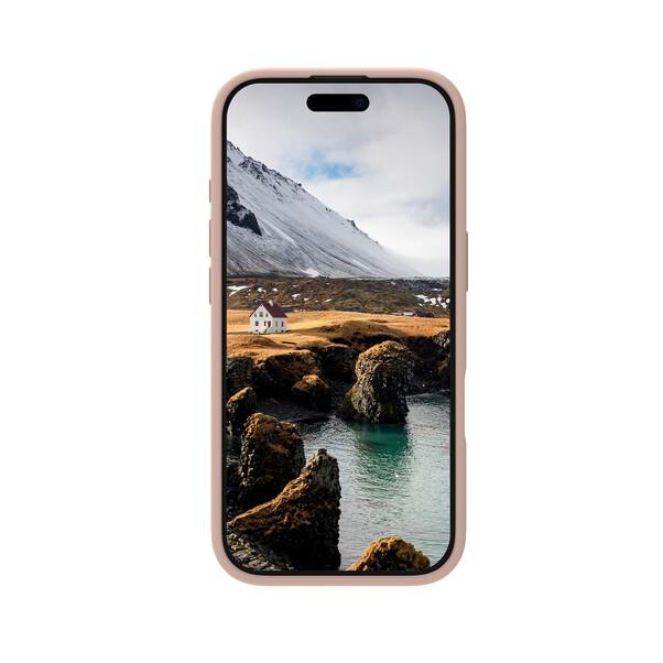 dbramante Monaco Silikoncase mit MagSafe für iPhone 16 Pro, pink