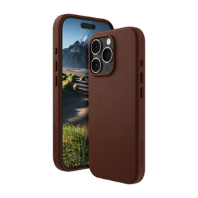 Sie sehen das Produkt dbramante Roskilde Leder-Case mit MagSafe für iPhone 16 Pro Max, braun, Produktbild: 01 dbramante Roskilde Leder-Case mit MagSafe für iPhone 16 Pro Max, braun