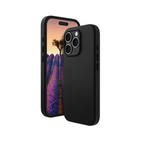 Sie sehen das Produkt dbramante Roskilde Leder-Case mit MagSafe für iPhone 16 Pro Max, schwarz, Produktbild: 01 dbramante Roskilde Leder-Case mit MagSafe für iPhone 16 Pro Max, schwarz