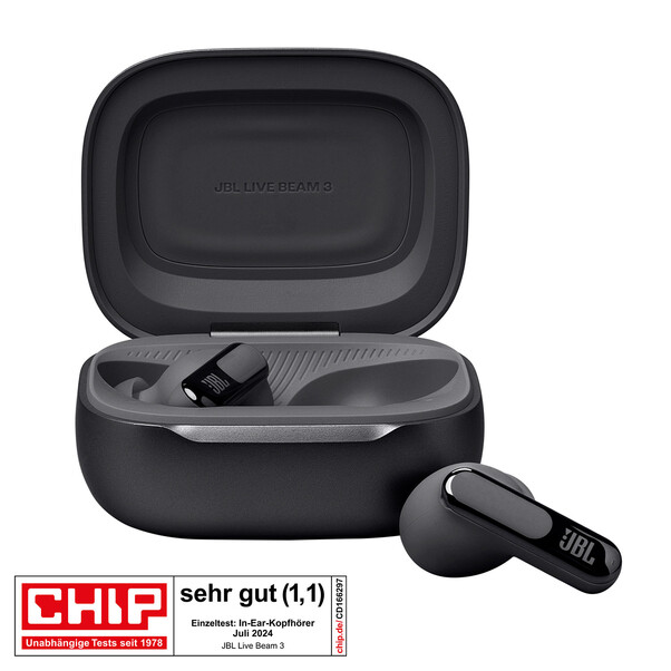 Sie sehen das Produktbild 01 von JBL Live Beam 3, kabelloser In-Ear Kopfhörer, schwarz JBL Live Beam 3, kabelloser In-Ear Kopfhörer, schwarz