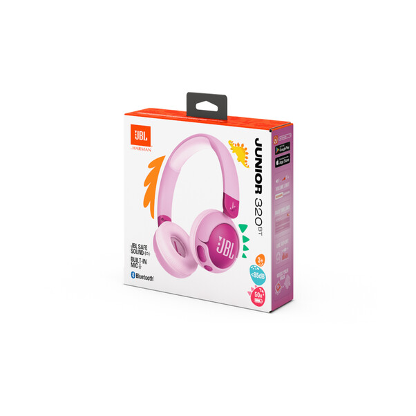 Sie sehen das Produktbild 04 von JBL JR320BT, kabellose On-Ear Kopfhörer für Kinder <85dB, pink JBL JR320BT, kabellose On-Ear Kopfhörer für Kinder <85dB, pink