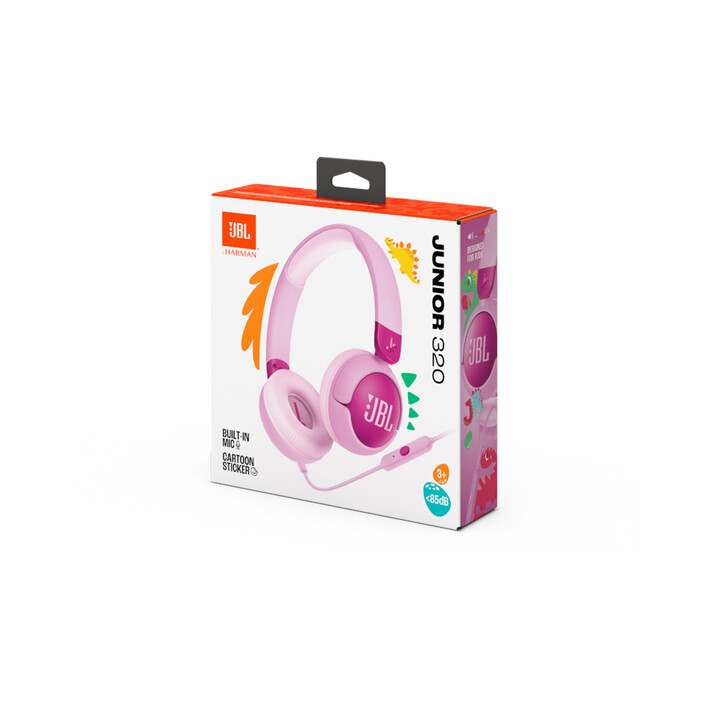 JBL JR320, On-Ear Kopfhörer für Kinder <85dB, lila