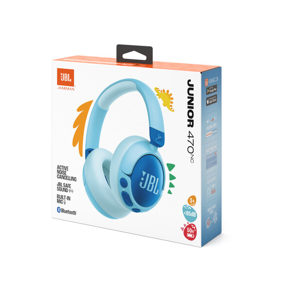 Sie sehen das Produktbild 03 von JBL JR470NC, kabellose NC Over-Ear Kopfhörer für Kinder <85dB, blau JBL JR470NC, kabellose NC Over-Ear Kopfhörer für Kinder <85dB, blau