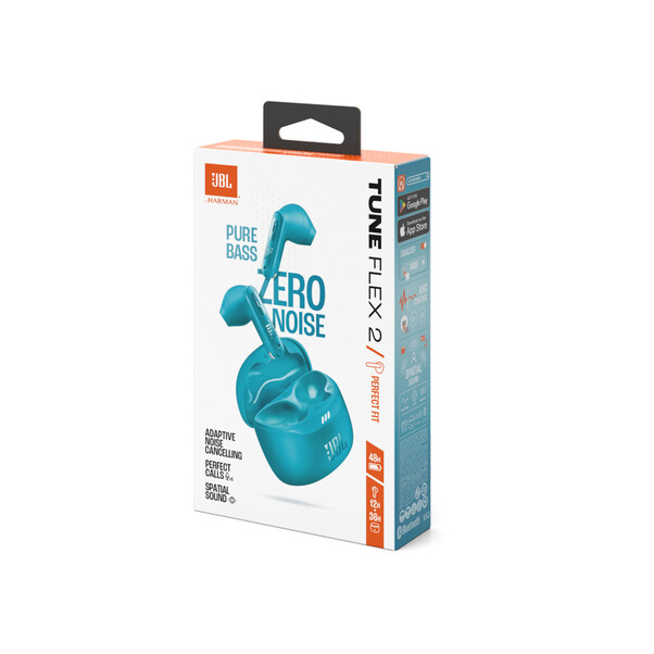 Sie sehen das Produktbild 04 von JBL Tune Flex 2 kabelloser In-Ear Kopfhörer, türkis JBL Tune Flex 2 kabelloser In-Ear Kopfhörer, türkis