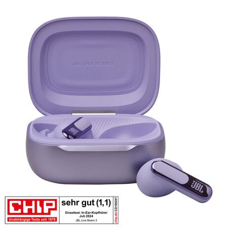 Sie sehen das Produktbild 01 von JBL Live Beam 3, kabelloser In-Ear Kopfhörer, lila JBL Live Beam 3, kabelloser In-Ear Kopfhörer, lila