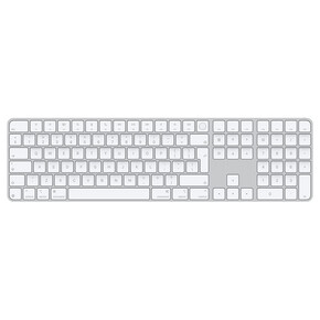 Sie sehen das Produkt Apple Magic Keyboard mit Touch ID und Ziffernblock für Mac mit Apple Chip, weiße Tasten, Englisch International, Produktbild: 01 Apple Magic Keyboard mit Touch ID und Ziffernblock für Mac mit Apple Chip, weiße Tasten, Englisch International