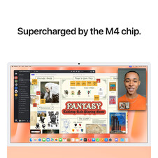 iMac 24&quot; mit 4.5K Retina Display, M4 Chip 8-Core CPU und 8-Core GPU, 16GB, 256GB SSD, orange