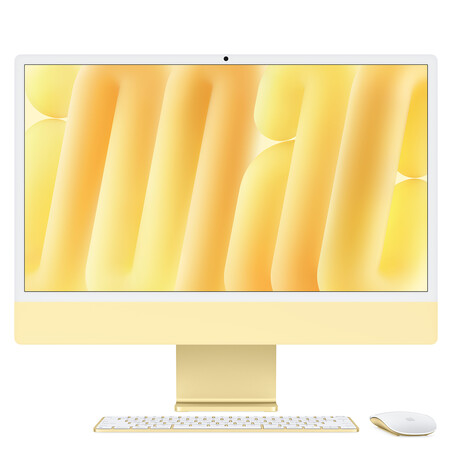 iMac 24" mit 4.5K Retina Display, M4 Chip 10-Core CPU und 10-Core GPU, 24GB, 512GB SSD, gelb