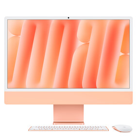 iMac 24&amp;quot; mit 4.5K Retina Display, M4 Chip 10-Core CPU und 10-Core GPU, 24GB, 512GB SSD, orange