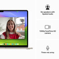 MacBook Air 15" mit M3 Chip, 8-Core CPU und 10-Core GPU, 16GB, 256GB SSD, polarstern>