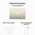 MacBook Air 15" mit M3 Chip, 8-Core CPU und 10-Core GPU, 16GB, 256GB SSD, polarstern>