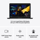 MacBook Pro 14&quot; mit M4 Chip, 10-Core CPU und 10-Core GPU, 16GB, 512GB SSD, space schwarz