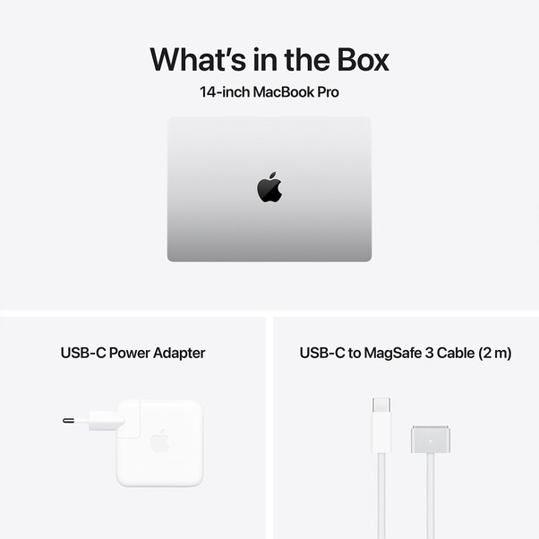 MacBook Pro 14&quot; mit M4 Chip, 10-Core CPU und 10-Core GPU, 16GB, 1TB SSD, silber