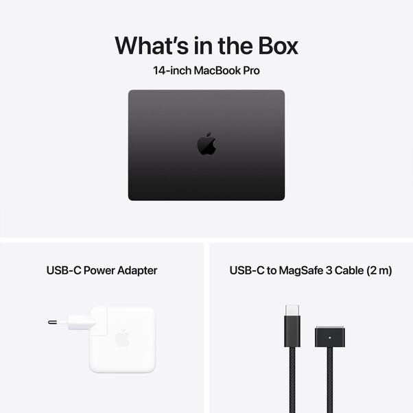 Sie sehen das Produktbild 08 von MacBook Pro 14" mit M4 Pro Chip, 14-Core CPU und 20-Core GPU, 24GB, 1TB SSD, space schwarz MacBook Pro 14" mit M4 Pro Chip, 14-Core CPU und 20-Core GPU, 24GB, 1TB SSD, space schwarz