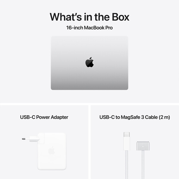 MacBook Pro 16&quot; mit M4 Max Chip, 14-Core CPU und 32-Core GPU, 36GB, 1TB SSD, silber