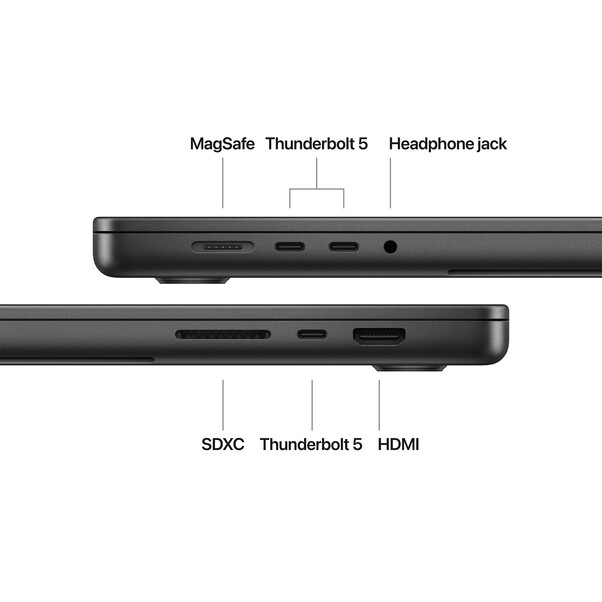 MacBook Pro 16&quot; mit M4 Pro Chip, 14-Core CPU und 20-Core GPU, 24GB, 512GB SSD, space schwarz