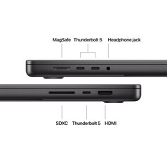 MacBook Pro 16&quot; mit M4 Pro Chip, 14-Core CPU und 20-Core GPU, 24GB, 512GB SSD, space schwarz