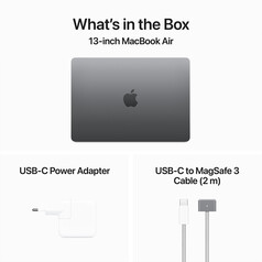 Sie sehen das Produktbild 09 von MacBook Air 13" mit M3 Chip, 8-Core CPU und 10-Core GPU, 24GB, 512GB SSD, space grau> MacBook Air 13" mit M3 Chip, 8-Core CPU und 10-Core GPU, 24GB, 512GB SSD, space grau>