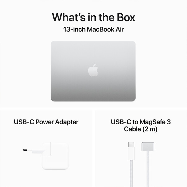 MacBook Air 13" mit M3 Chip, 8-Core CPU und 10-Core GPU, 24GB, 512GB SSD, silber>