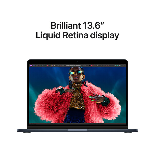 MacBook Air 13" mit M3 Chip, 8-Core CPU und 10-Core GPU, 24GB, 512GB SSD, mitternacht>